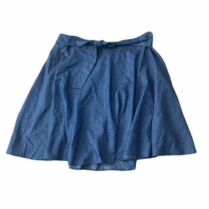 Hawthorne Blue and White Polka‎ Dot Skirt Size: XL